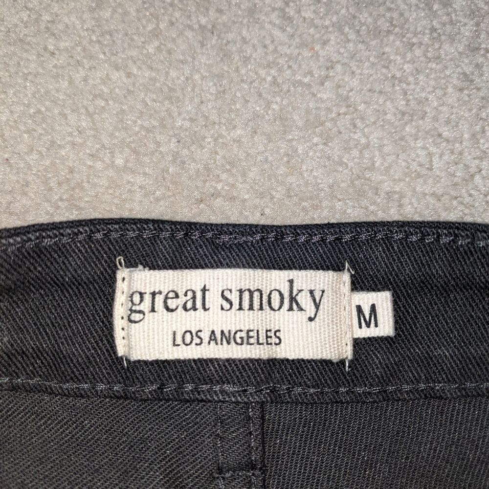 Great smokey Los Angeles distressed black denim shorts - Picture 9 of 14